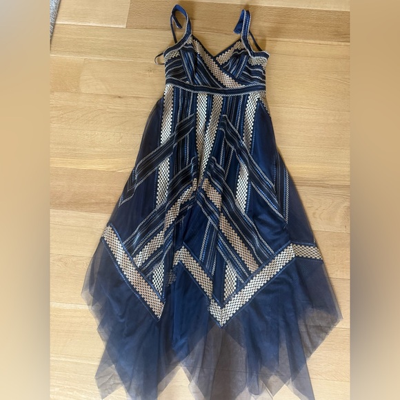 bcbg metallic striped handkerchief dress Bcbgmaxazria Handkerchief Dress S